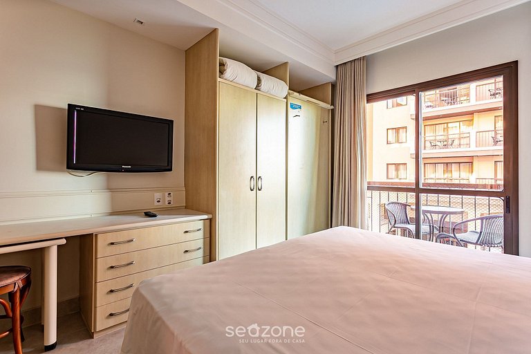 Studio em Jurerê aconchegante em resort luxo JBV115 Seazone