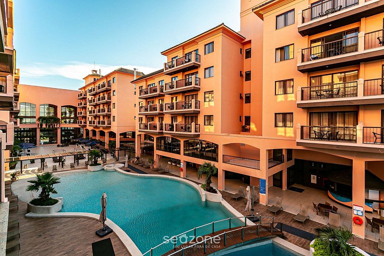 Studio em Jurerê aconchegante em resort luxo JBV115 Seazone