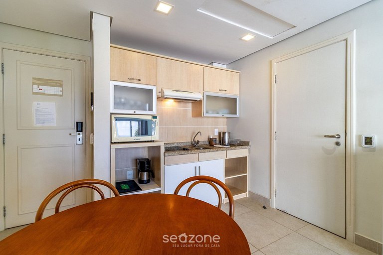 Suíte incrível em resort de luxo beira mar JBV279