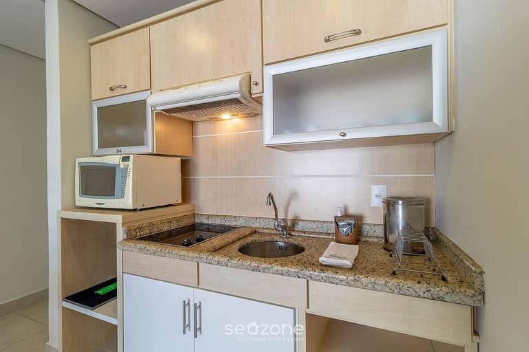 Suíte incrível em resort de luxo beira mar JBV279