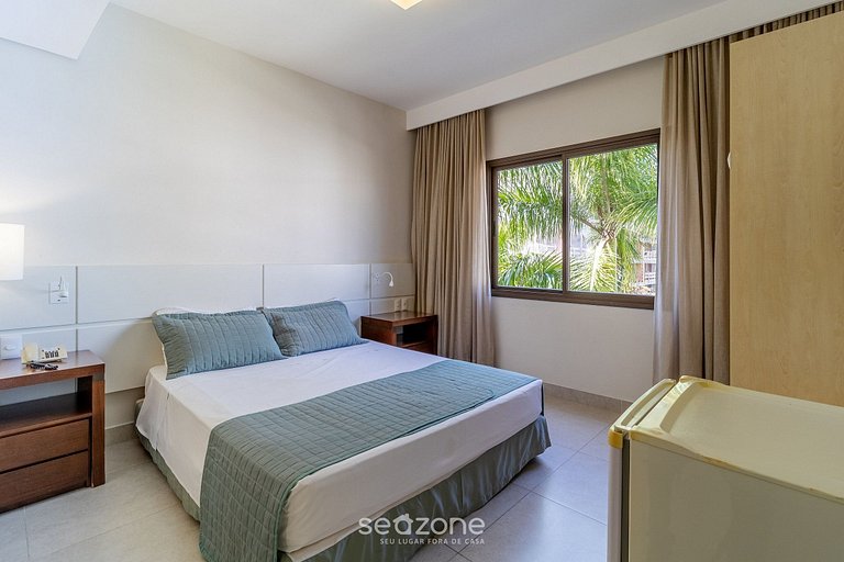 Suíte incrível em resort de luxo beira mar JBV279