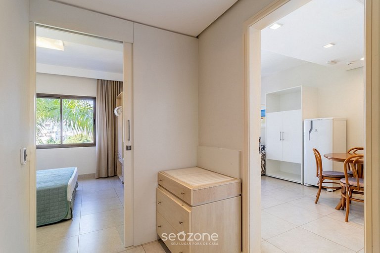 Suíte incrível em resort de luxo beira mar JBV279