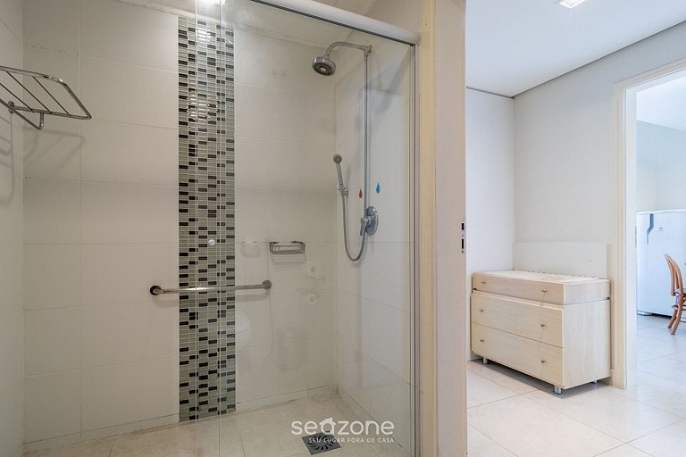 Suíte incrível em resort de luxo beira mar JBV279