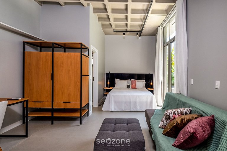 Loft garden moderno 750m da praia de Canas TPS106