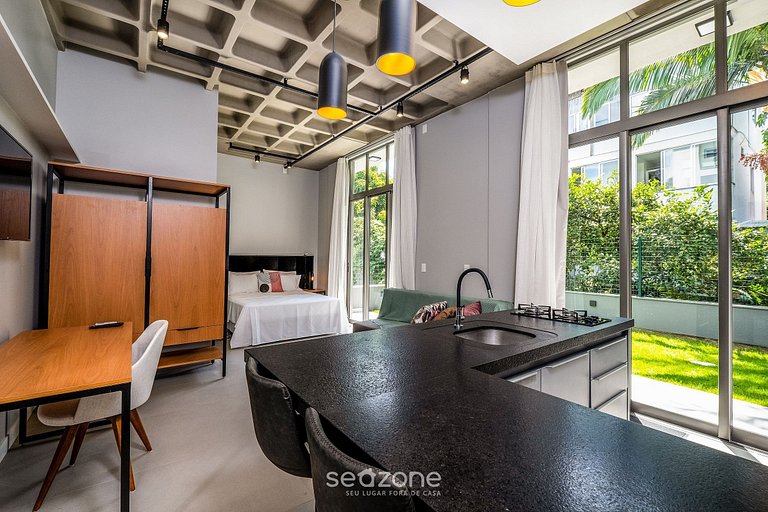 Loft garden moderno 750m da praia de Canas TPS106
