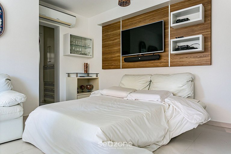 Apartamento con balcón en Open Shopping Jurerê