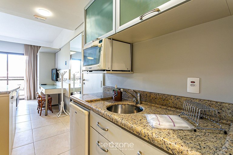 Studio em Jurerê excelente vista mar em resort JBV155Seazone