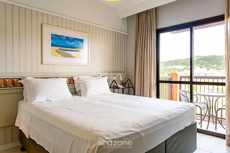 Studio em Jurerê excelente vista mar em resort JBV155Seazone