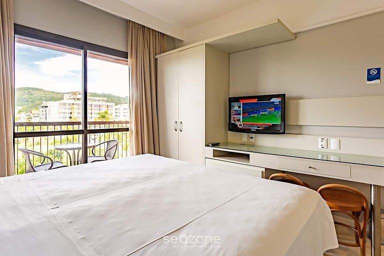 Studio em Jurerê excelente vista mar em resort JBV155Seazone