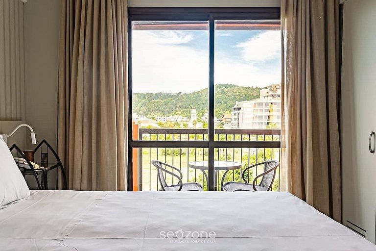 Studio em Jurerê excelente vista mar em resort JBV155Seazone