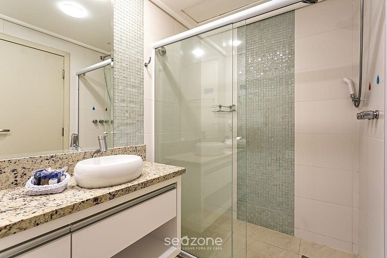 Studio em Jurerê excelente vista mar em resort JBV155Seazone