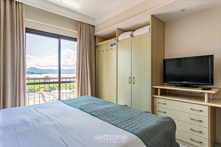 Studio com vista mar em resort na praia JBV433 Seazone