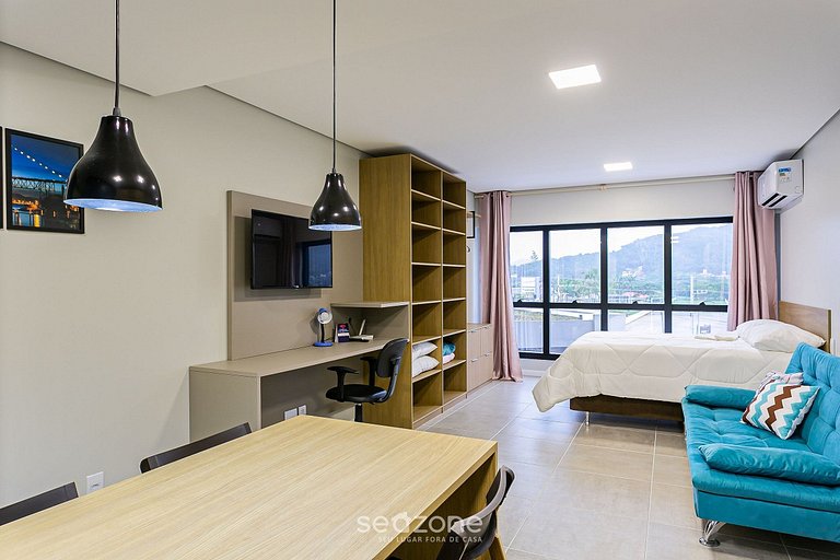 Studio confortável c/piscina no Campeche OKA105