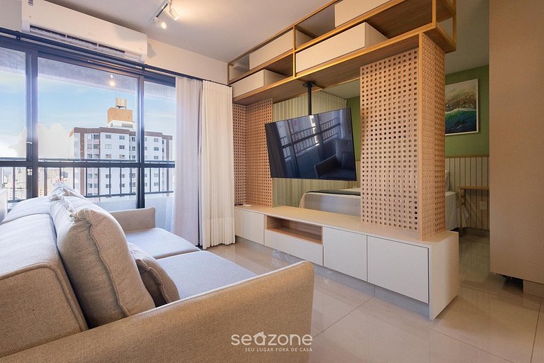 Studio em cond. c/ piscina e vista RBN2106