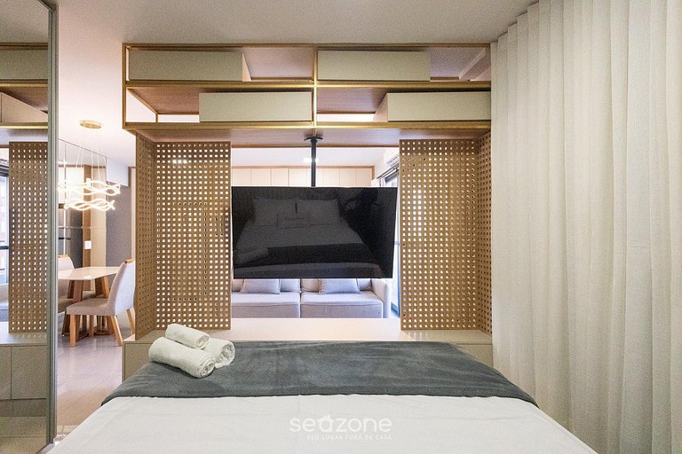 Studio em cond. c/ piscina e vista RBN2106