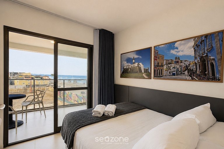 Studio em Cond. c/ Piscina e Vista Mar SCR0316