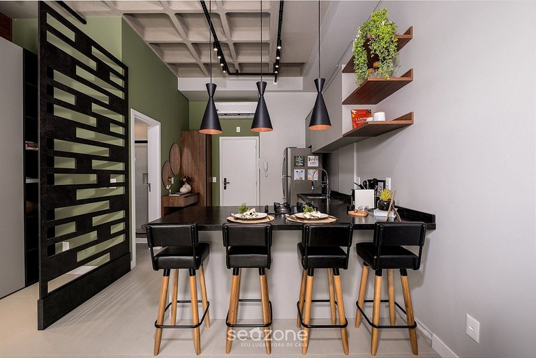 Estudio moderno en cond. con piscina TPS108