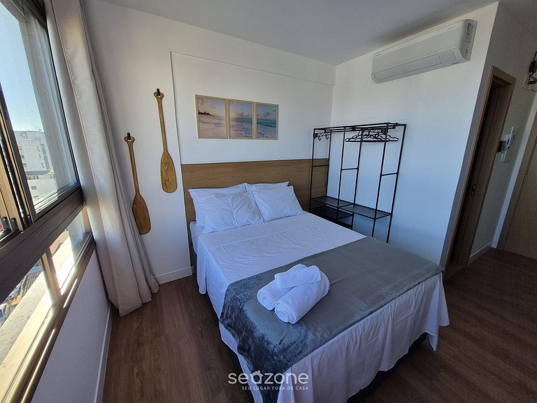 Studio em edf. c/ Piscina a 270m do Mar CAO0903