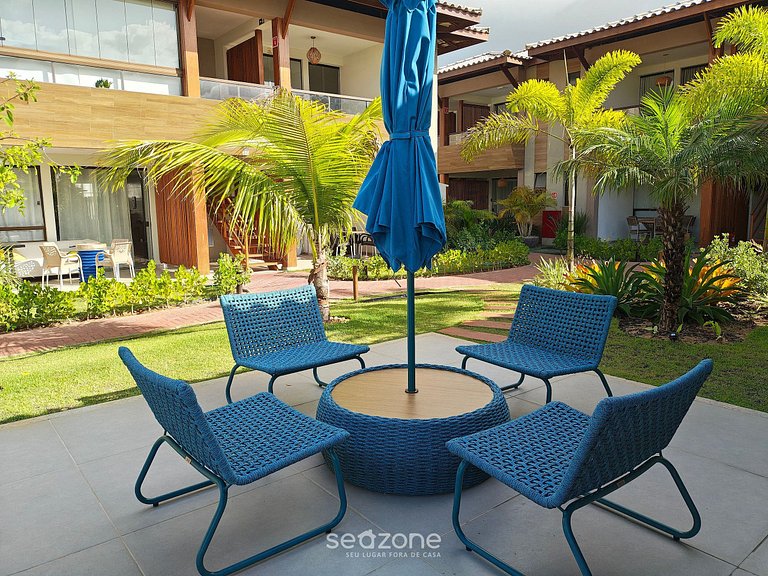 Condominio con Piscina a 450m de la Playa en Itacimirim - VB
