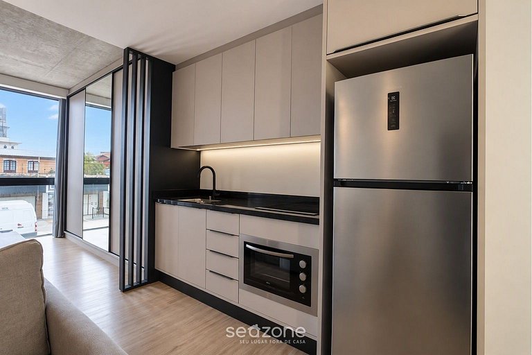 Studio em Cond. c/ Piscina e Vista Cid. SOT0103