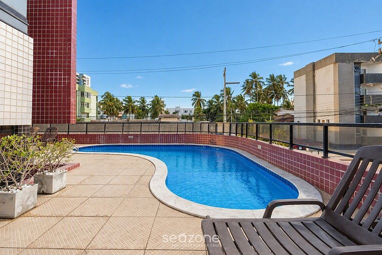 Apto. c/ vista p/ Mar em Cond. c/ Piscina ERE0406