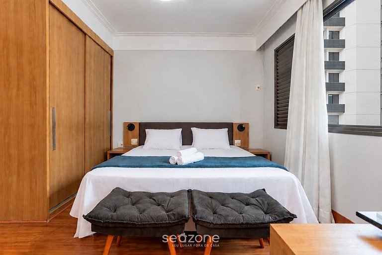 Studio Bem localizado em Cond. c/ Piscina LAH0501