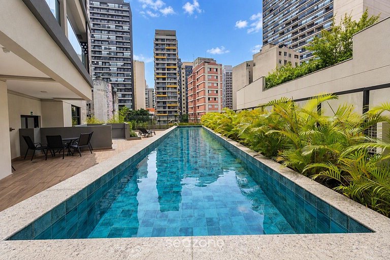 Studio en Condo. c/ Piscina y Vista UPA1805
