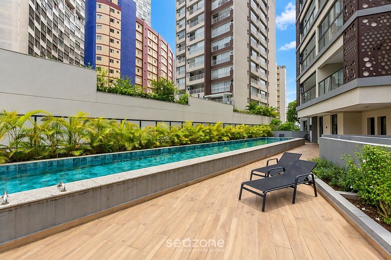 Studio en Condo. c/ Piscina y Vista UPA1805