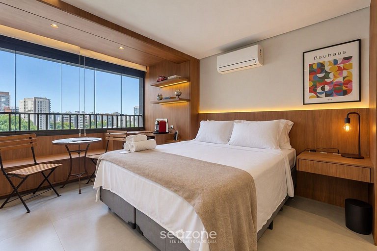 Studio Bien ubicado en Condo. c/ Piscina GOP0092