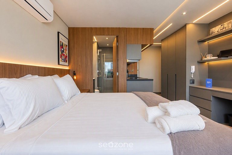 Studio Bien ubicado en Condo. c/ Piscina GOP0092