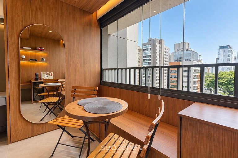 Studio Bem localizado em Cond. c/ Piscina GOP0092