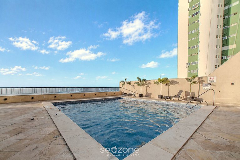 Studio em Cond. c/ Piscina e Vista Mar SVM1310