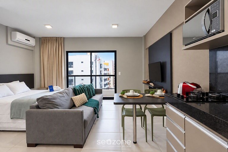 Studio em Cond. c/ Piscina a 340m Mar ETI0723