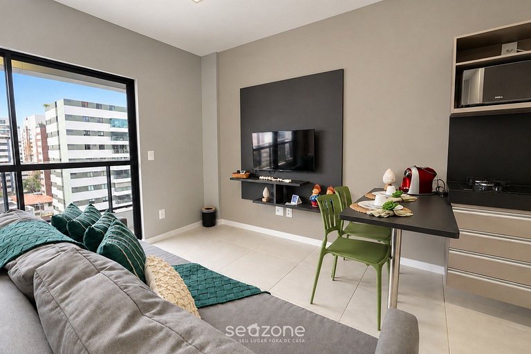 Studio en Condo. c/ Piscina a 340m Mar ETI0723
