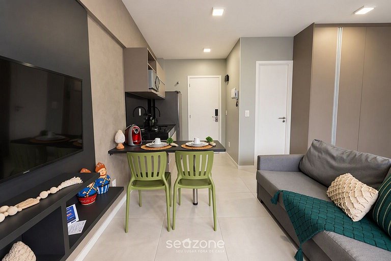 Studio em Cond. c/ Piscina a 340m Mar ETI0723