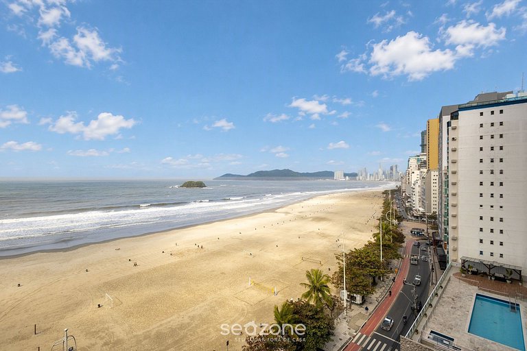 Apto c/ varanda e vista frente Mar em BC - IPC0902