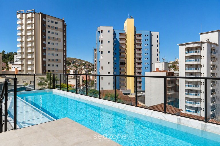 Studio em Cond. c/ Piscina e Vista Cid. PGO0316