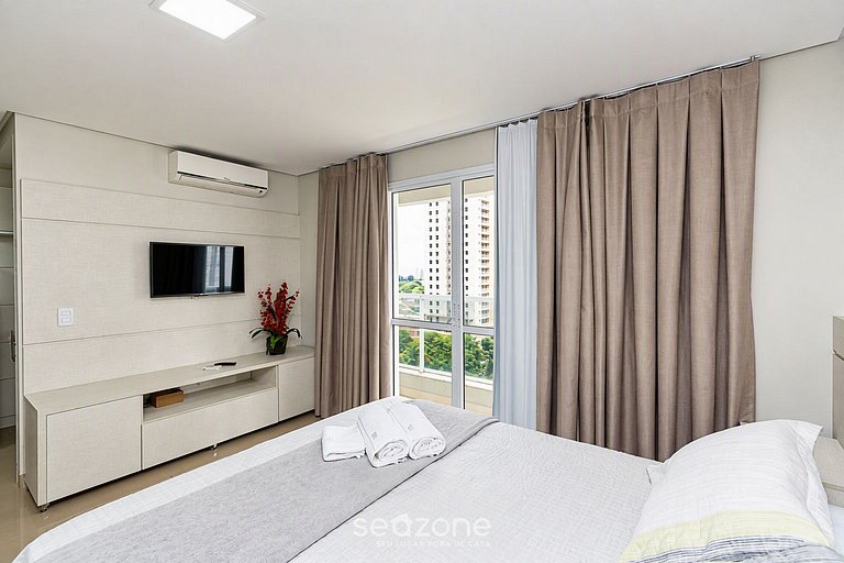 TH807 Flat maravilhoso e decorado no Setor Bueno - COMPLETO