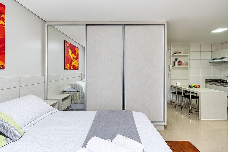 TH807 Flat maravilhoso e decorado no Setor Bueno - COMPLETO