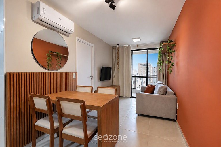 Apto. em Cond. c/ Piscina a 840m da Praia SSI0607