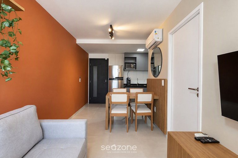 Apto. em Cond. c/ Piscina a 110m da Praia SSI0607