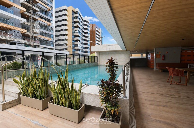 Apto. em Cond. c/ Piscina a 110m da Praia SSI0607