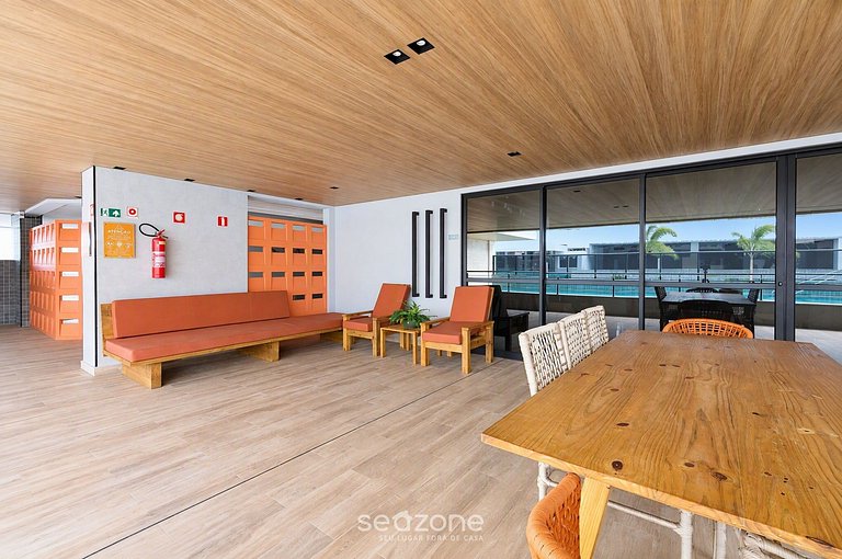Apto. en Cond. c/ Piscina a 110m de Playa SSI0607