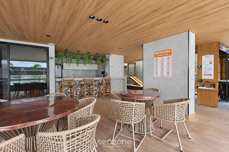 Apto. en Cond. c/ Piscina a 110m de Playa SSI0607