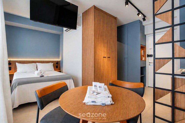 Studio em Cond. c/ Vista Cid. NXO0412