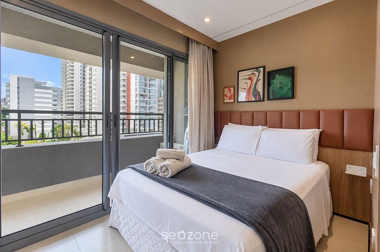 Studio en Condo. c/ Piscina y Vista COB0708