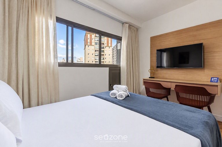 Studio em Cond. c/ Vista p/ Cidade HMR0504
