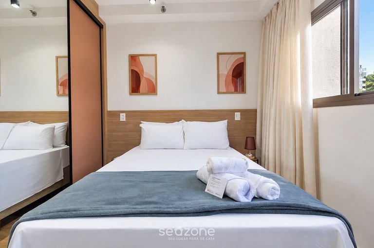 Studio em Cond. c/ Vista p/ Cidade HMR0504