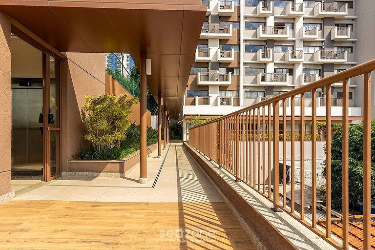 Studio em Cond. c/ Vista p/ Cid. HMR0613
