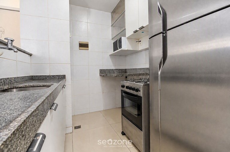 Apto. em Cond. c/ Piscina a 480m da Praia FCA0206